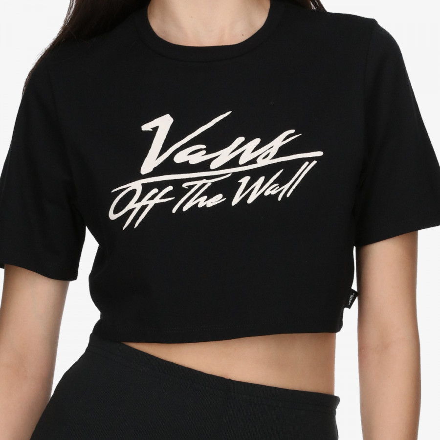 VANS Majica kratkih rukava GO ANYWHERE CREW CROP I Black 