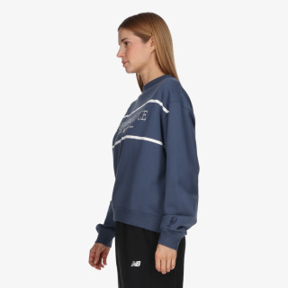 NEW BALANCE Majica s kapuljačom Athletics Nautical Lobster Crew 